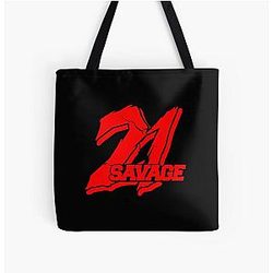 21 Savage Red Tote Bag