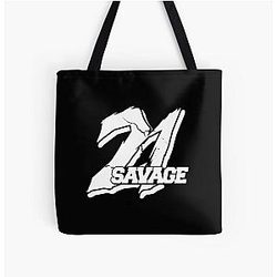 21 Savage All Over Print Tote Bag