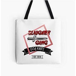 Slaughter Gang - 21 Savage Issa Knife All Over Print Tote Bag