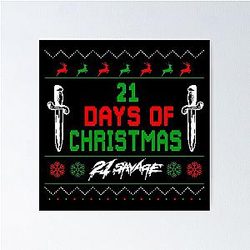 21 Savage - 21 Days of Christmas Poster