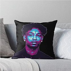21 Savage Throw Pillow