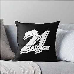 21 Savage Throw Pillow