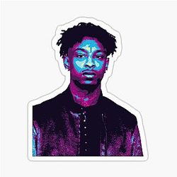 21 Savage Retro Sticker