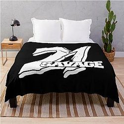 21 Savage Throw Blanket