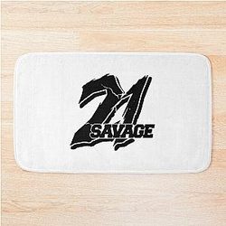 21 Savage Logo Bath Mat