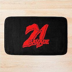 21 Savage Red Bath Mat