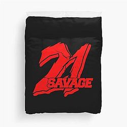 21 Savage Red Duvet Cover