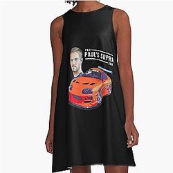 Paul Walker's Supra (Fast & Furious) A Line Dress