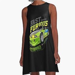 Fast and Furious Tribute to Paul Walker - Perfect A-Line Dress