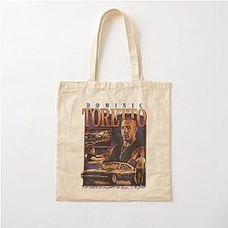 The Fast and Dominic Toretto Racing Fan Art Cotton Tote Bag