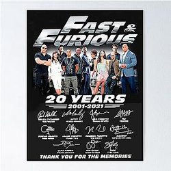 Fast Furious 20 Year Poster