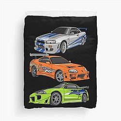 The Fast And Furious T-Shirt Brian O'connor T-Shirt by Melsa Kusuma Duvet Cover