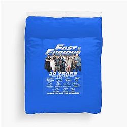 Fast and Furious 20 Years Essential T-Shirt Duvet Cover