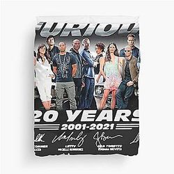 Fast Furious 20 Years Duvet Cover
