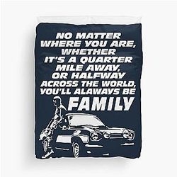 Fast Furious 9 Paul Walker Tshirt Gift Duvet Cover
