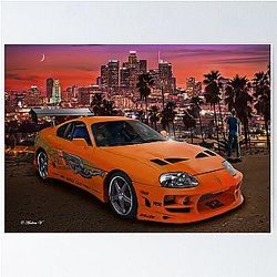 Fast Furious Brian's Supra Poster