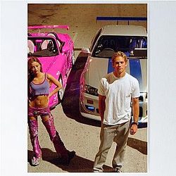 Fast and Furious Race Car Scene Poster