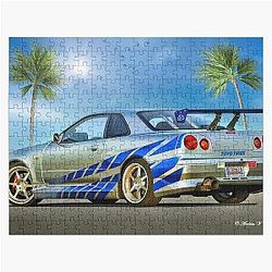 2 Fast 2 Furious Brian's Nissan R34 Jigsaw Puzzle