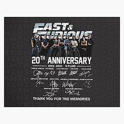 Fast Furious 20th Anniversary Jigsaw Puzzle