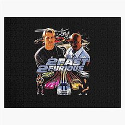 2 Fast Furious Movie Cast Vintage Action Puzzle