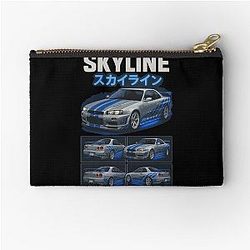 2 Fast Furious GT-R34 Skyline Zipper Pouch