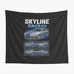 2 Fast Furious GT-R34 Skyline Tapestry