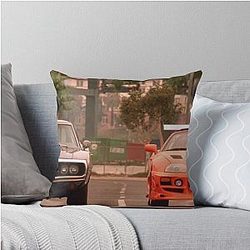 The Fast Furious Last Race Throw Pillow