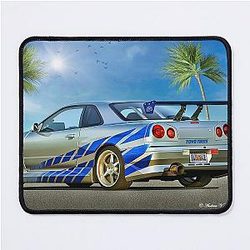 2 Fast 2 Furious Brian's Nissan R34 Mouse Pad