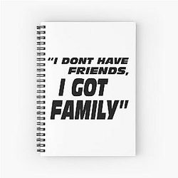 Fast Furious Notebook