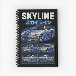 2 Fast Furious GT-R34 Skyline Notebook