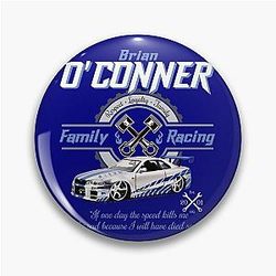 Brian O'Conner Family Racing Fast Furious Tribute Pin