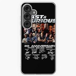 Fast and Furious Movie Characters with 20th Anniversary 2001 2021 Samsung Galaxy Soft Case