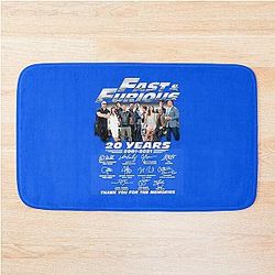Fast Furious 20 Years Essential T Shirt Bath Mat