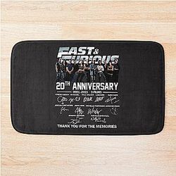 Fast Furious 20th Anniversary Bath Mat