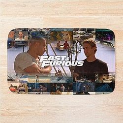 Fast Furious is History of Legend - Paul Walker - Vin Diesel Bath Mat