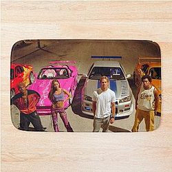 FAST AND FURIOUS RACE CAR SCENE Bath Mat