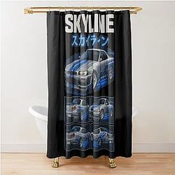 2 Fast Furious GT-R Skyline Shower Curtain