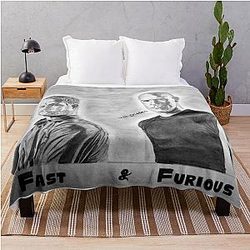 Fast Furious drawing Throw Blanket