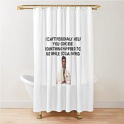 30 Rock - Dr. Leo Spaceman - I Can't Personally Help You Conceive Something Happened To Me While Scuba Diving Shower Curtain