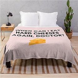 30 Rock - Liz - When can I eat hard cheeses again Doctor Throw Blanket