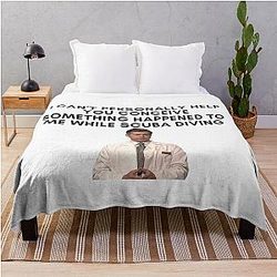 30 Rock - Dr. Leo Spaceman - I Can't Personally Help You Conceive, Something Happened to Me While Scuba Diving Throw Blanket