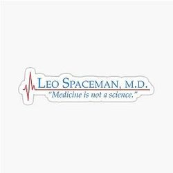 Leo Dr. Spaceman: Medicine is not a Science 30 Rock Sticker