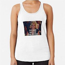 30 Rock - Go Jump Back Up Your Mother Racerback Tank Top