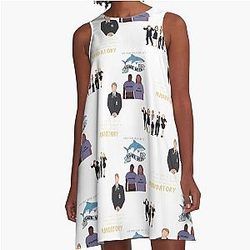 30 Rock Mini Sticker Magnet Pack Set A-Line Dress