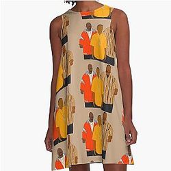 Tracy, Grizz and Dot Com - 30 Rock A-Line Dress