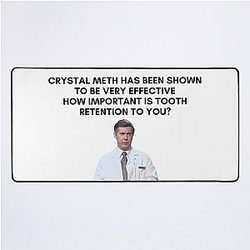 30 Rock - Dr. Leo Spaceman - How important is tooth retention to you? Desk Mat