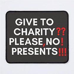 30 Rock - Tracy Give to charity no presents Mouse Pad