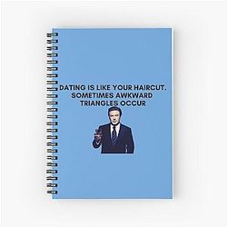 30 Rock - Jack Donaghy - Dating is like your haircut sometimes awkward triangles occur Notebook