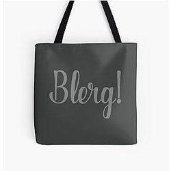 Blerg! - Liz Lemon 30 Rock All Over Print Tote Bag
