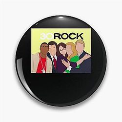 Mens, 30 Rock Gifts For Music Fan Pin